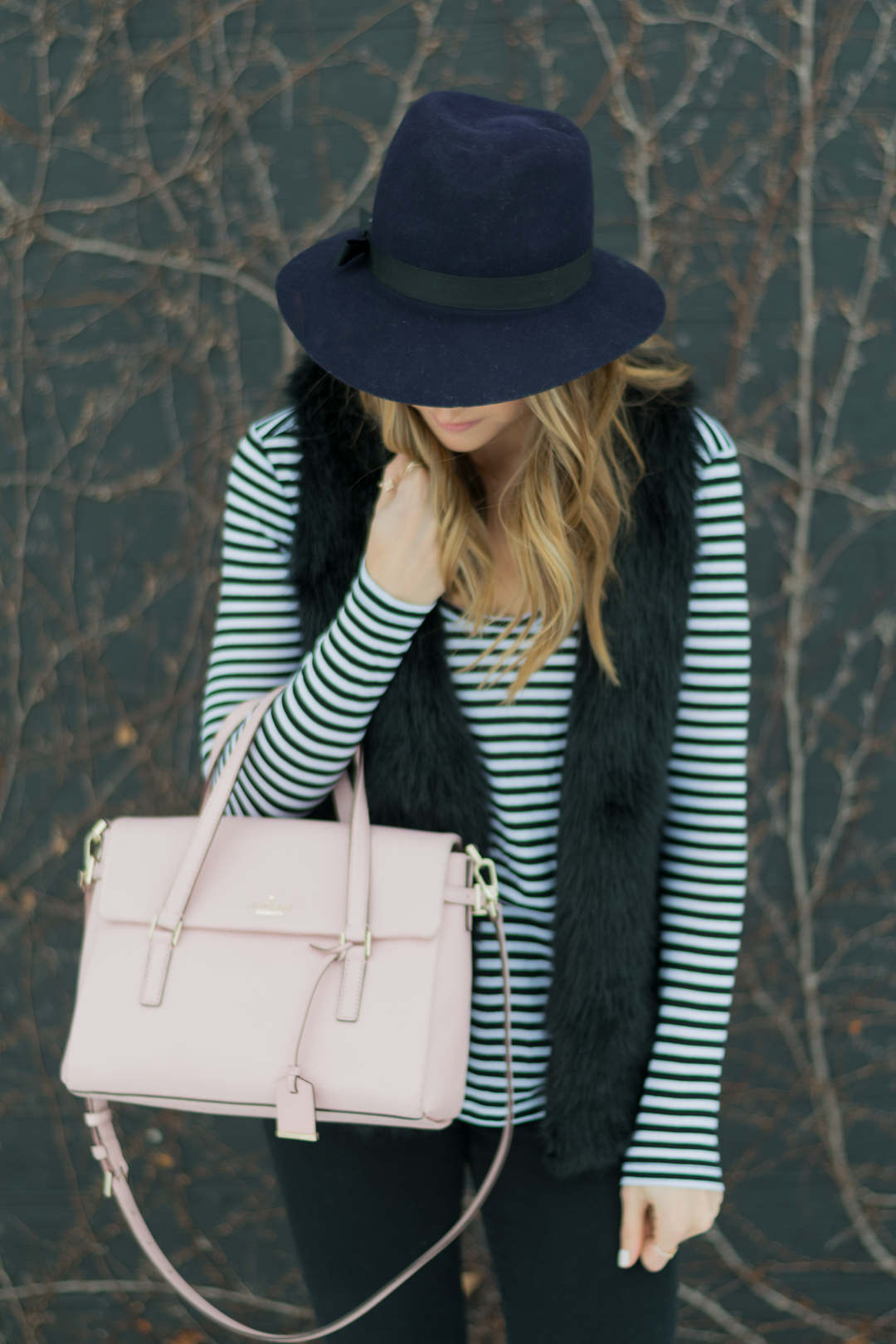 black-faux-fur-vest-floppy-felt-hat-3