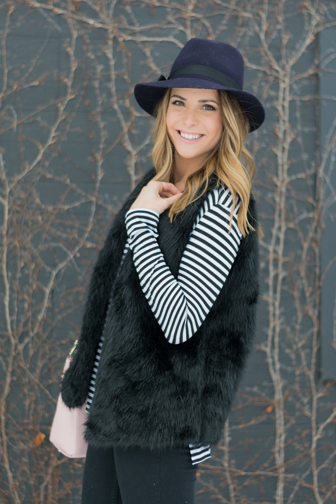black-faux-fur-vest-floppy-felt-hat-7