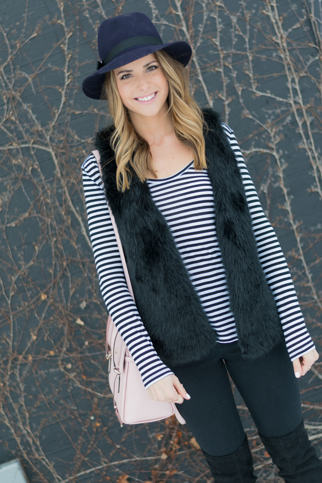 black-faux-fur-vest-floppy-felt-hat-9