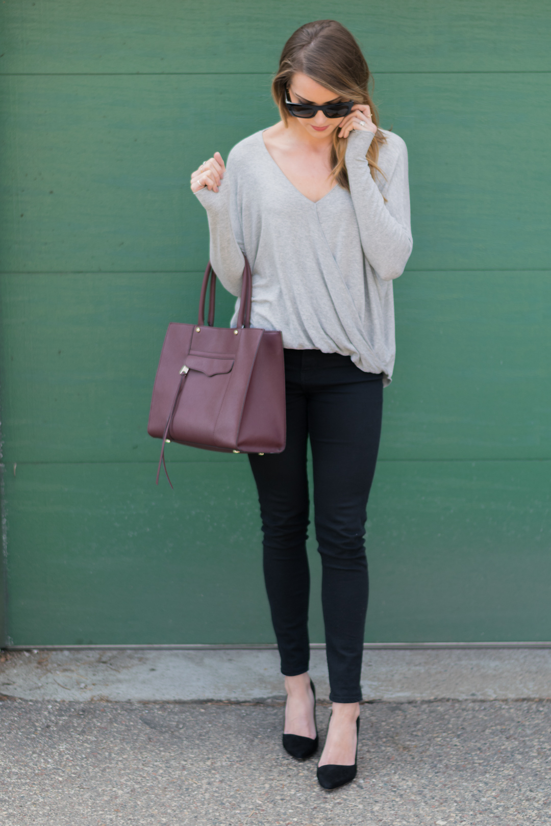 Gray-Surplice-Top-Mira-Heel