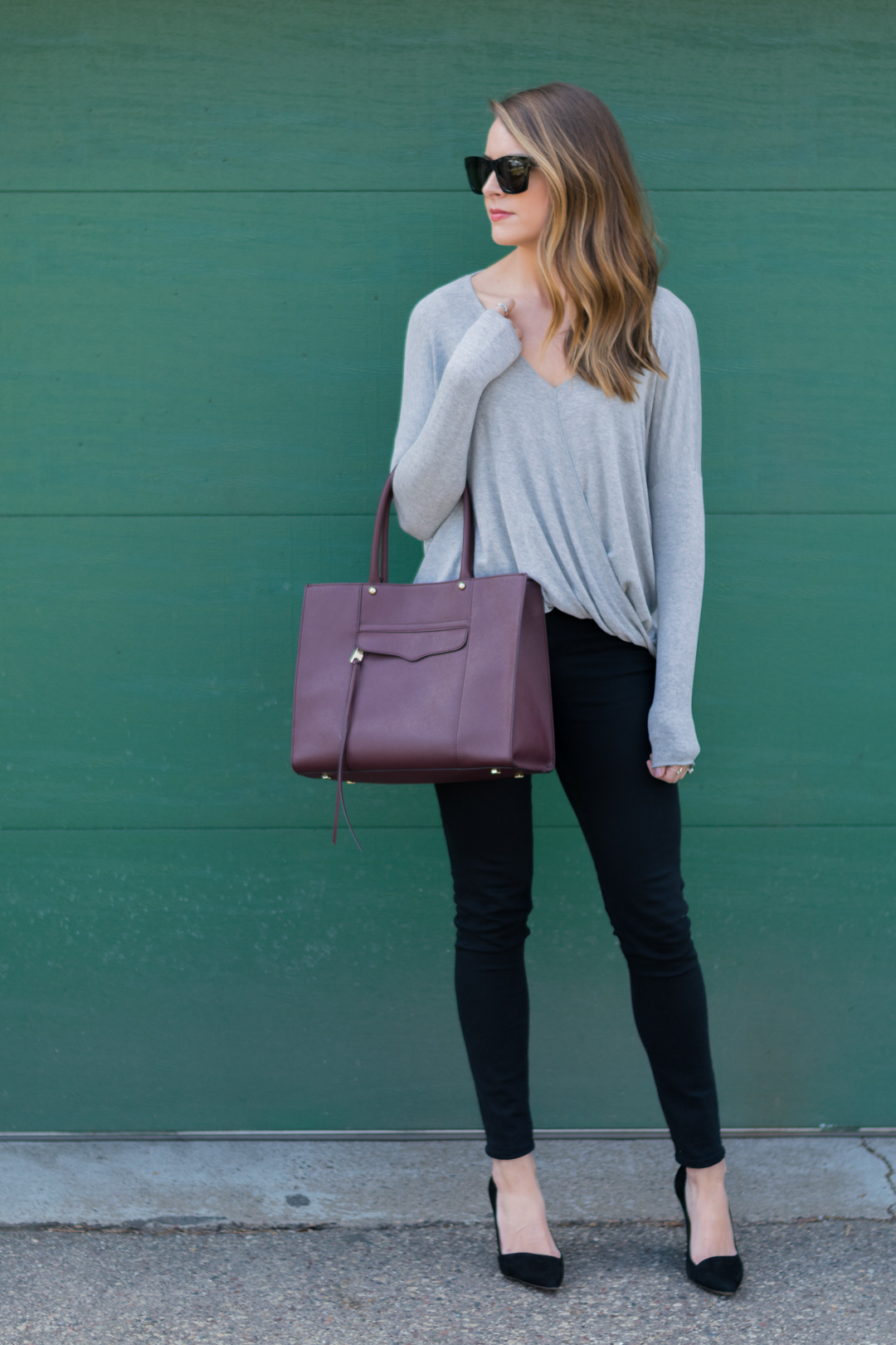 Gray-Surplice-Top-Mira-Heel