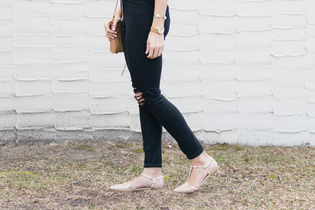 Floral-Peplum-Lace-Up-Top