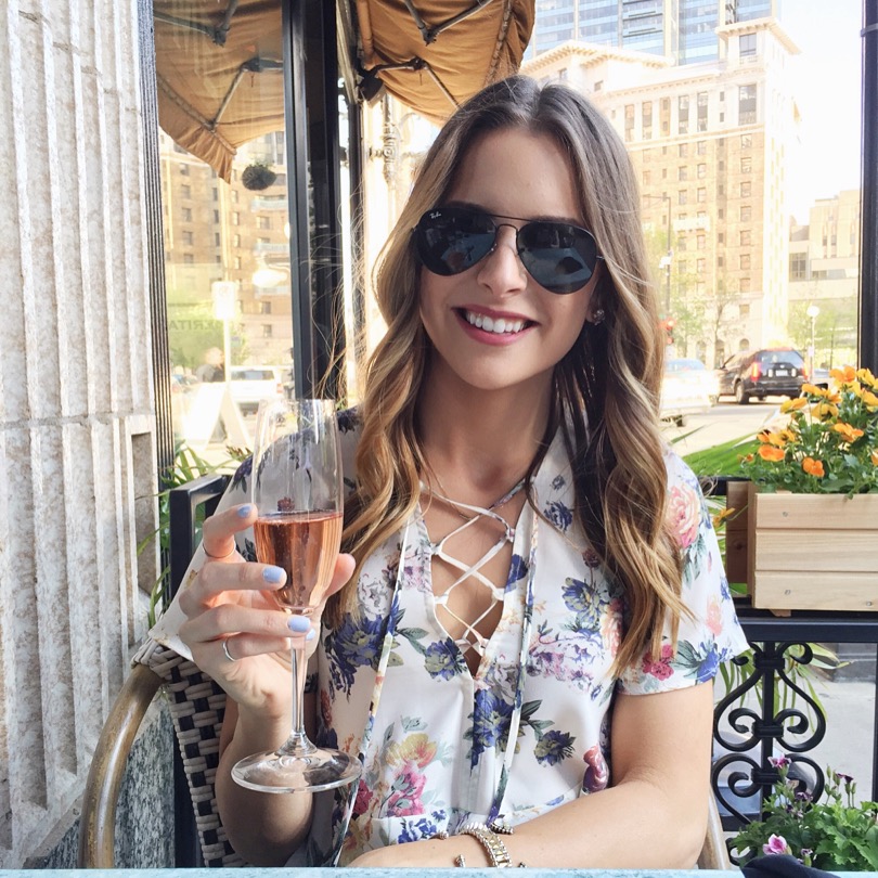 floral-lace-up-top