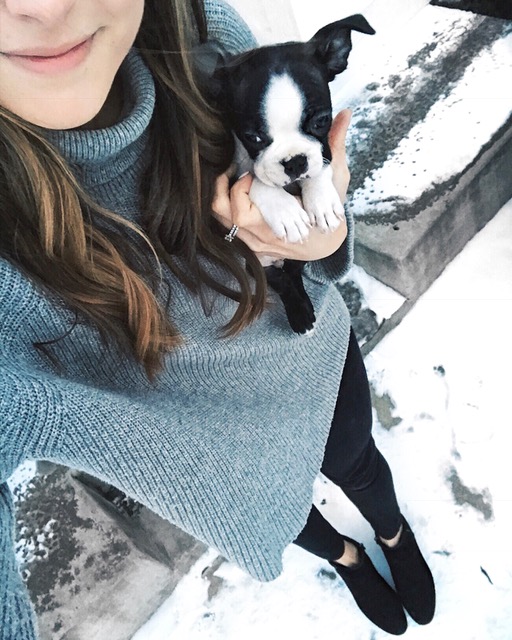 winter outfit 2017, gray cowlick sweater