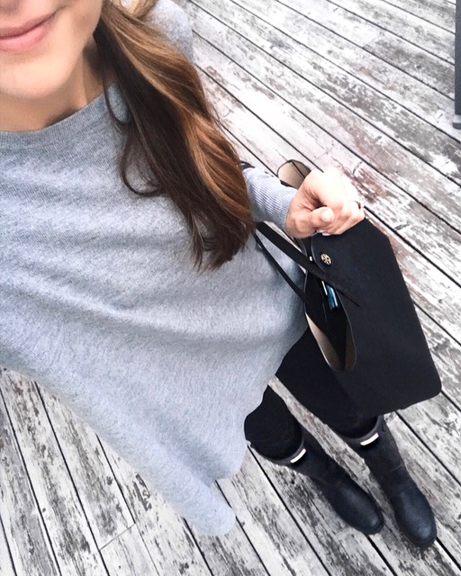 hunter boots outfits, monochrome girly outfit