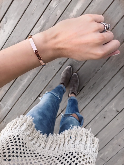 brook & york rose gold coordinates bracelet