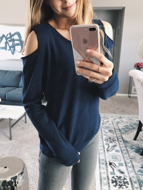 nation-ltd-drew-cold-shoulder-navy-pullover-sweatshirt
