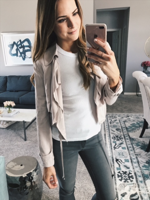 merilou boutique mb box review, bb dakota herring blazer outfit, fashion blogger spring outfit