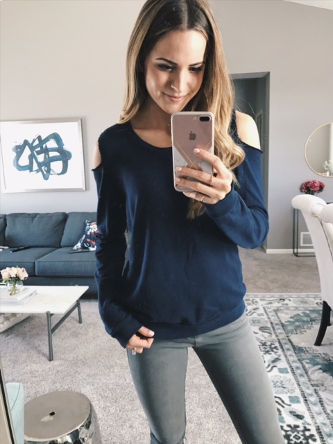 nation-ltd-drew-cold-shoulder-navy-pullover-sweatshirt