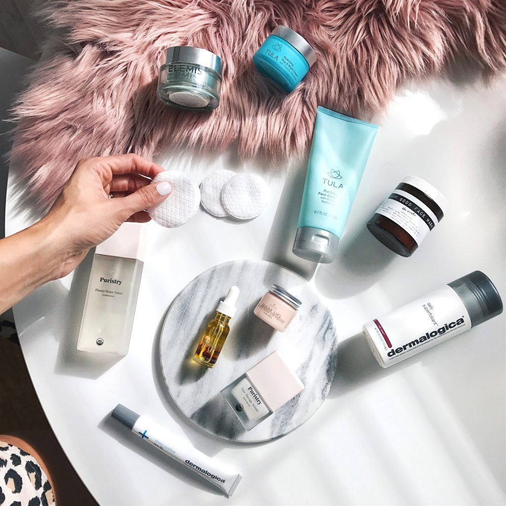 best skincare products 2017, blogger skincare regimen, tula review, dermalogica, puristry, damn good face wash, be zoetic petal drops