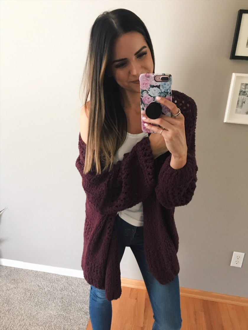 free people Saturday morning cardigan wine, nsale 2018