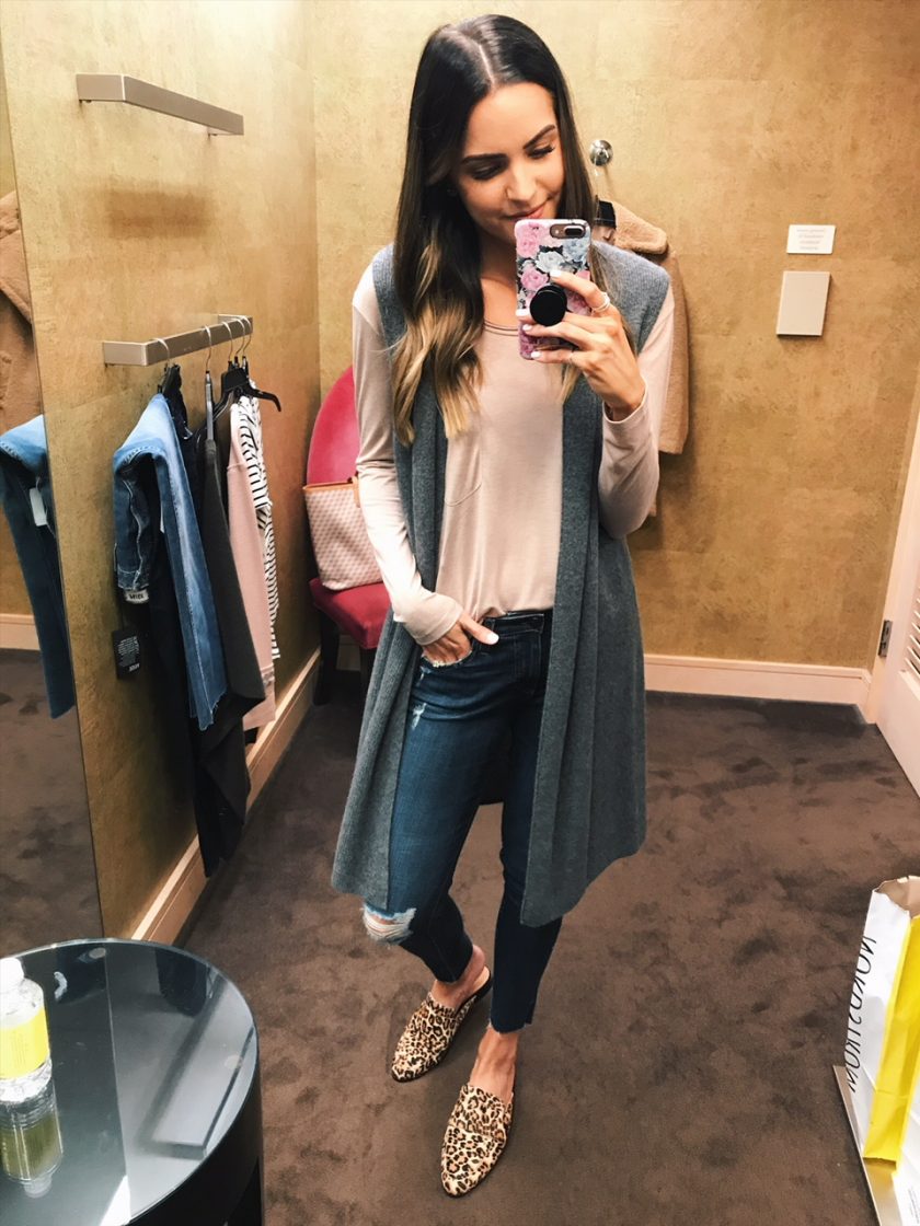 halogen cashmere sweater vest