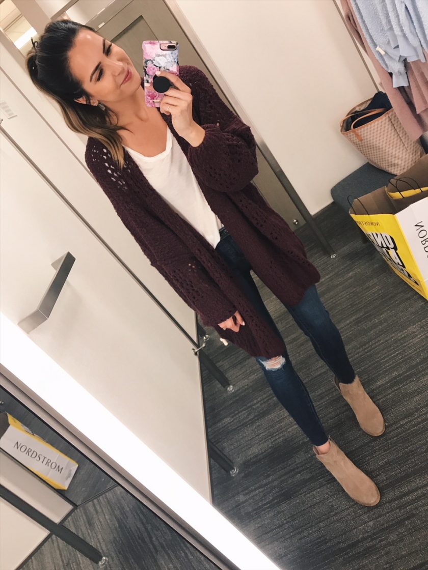 free people Saturday morning cardigan wine, nsale 2018