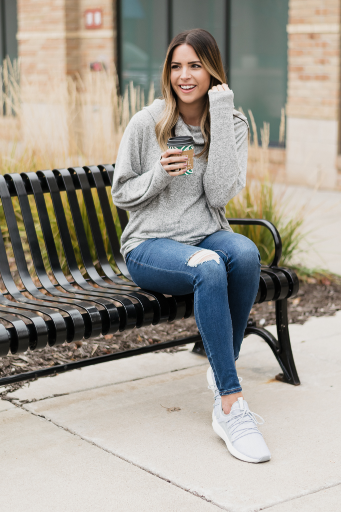kohl's puma nrgy neko running shoes, athletic sneakers outfit, mn fashion blogger