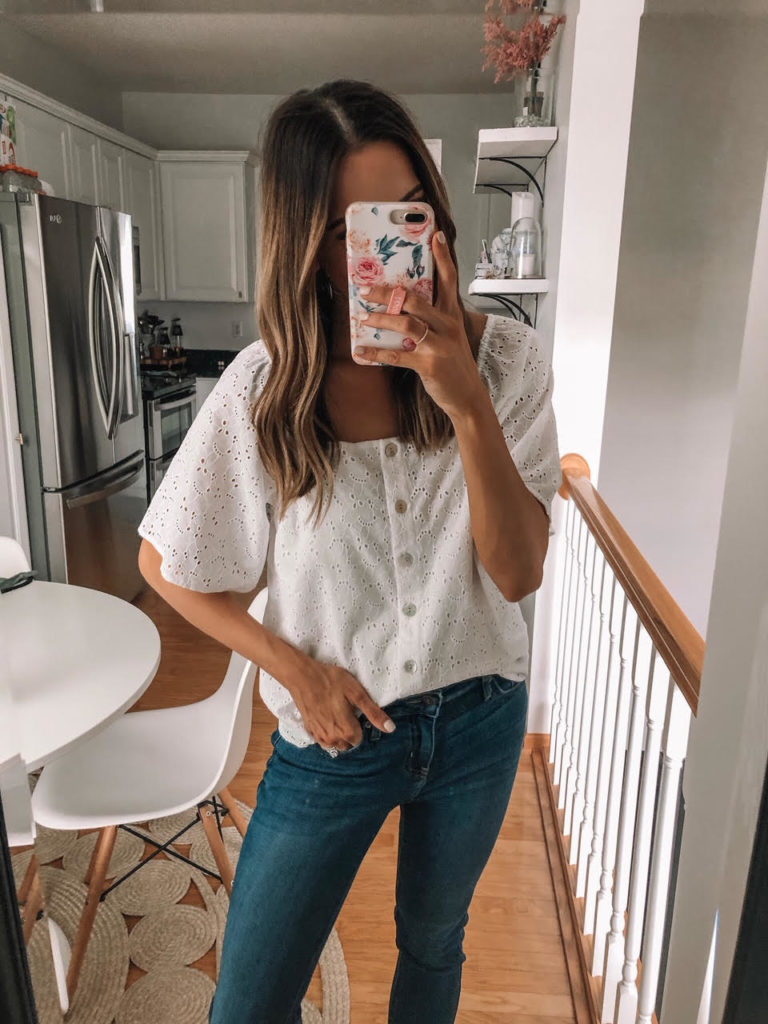 A New Day Eyelet Top, Target Haul Try On