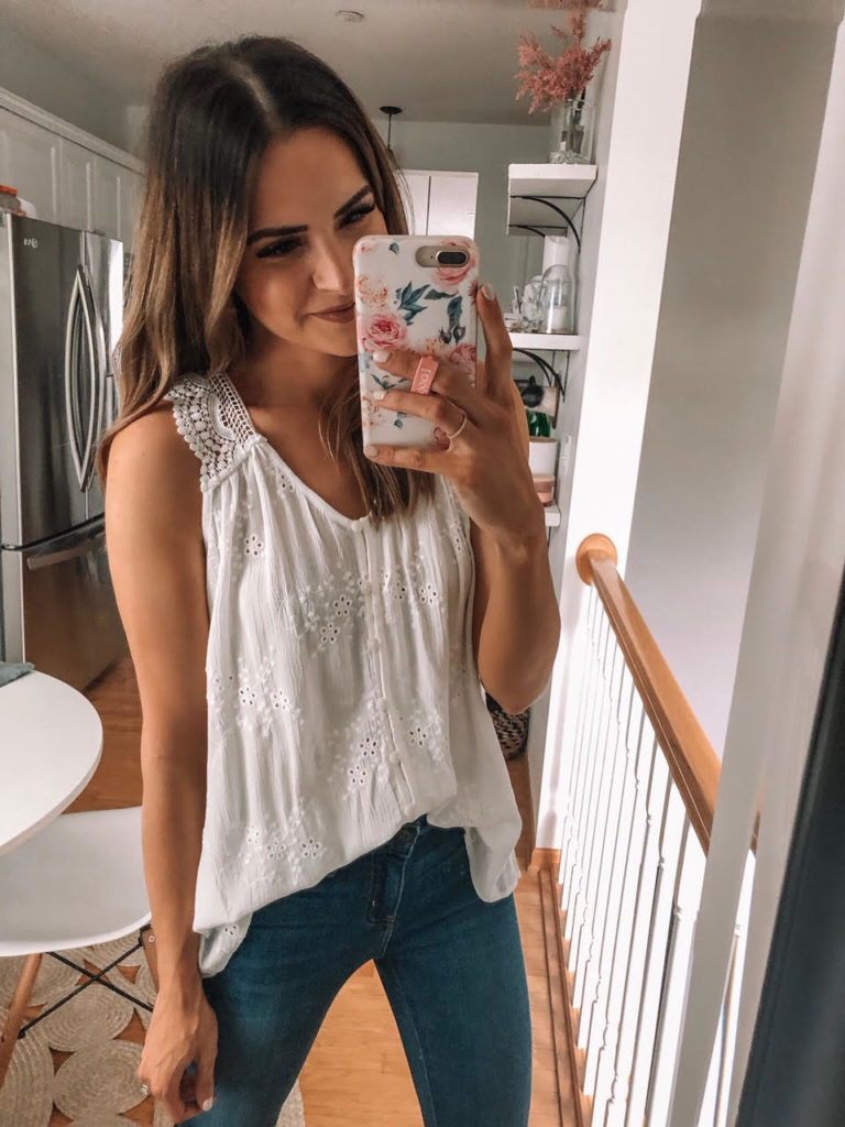 Knox Top Eyelet Tank Top, Target Haul Try On