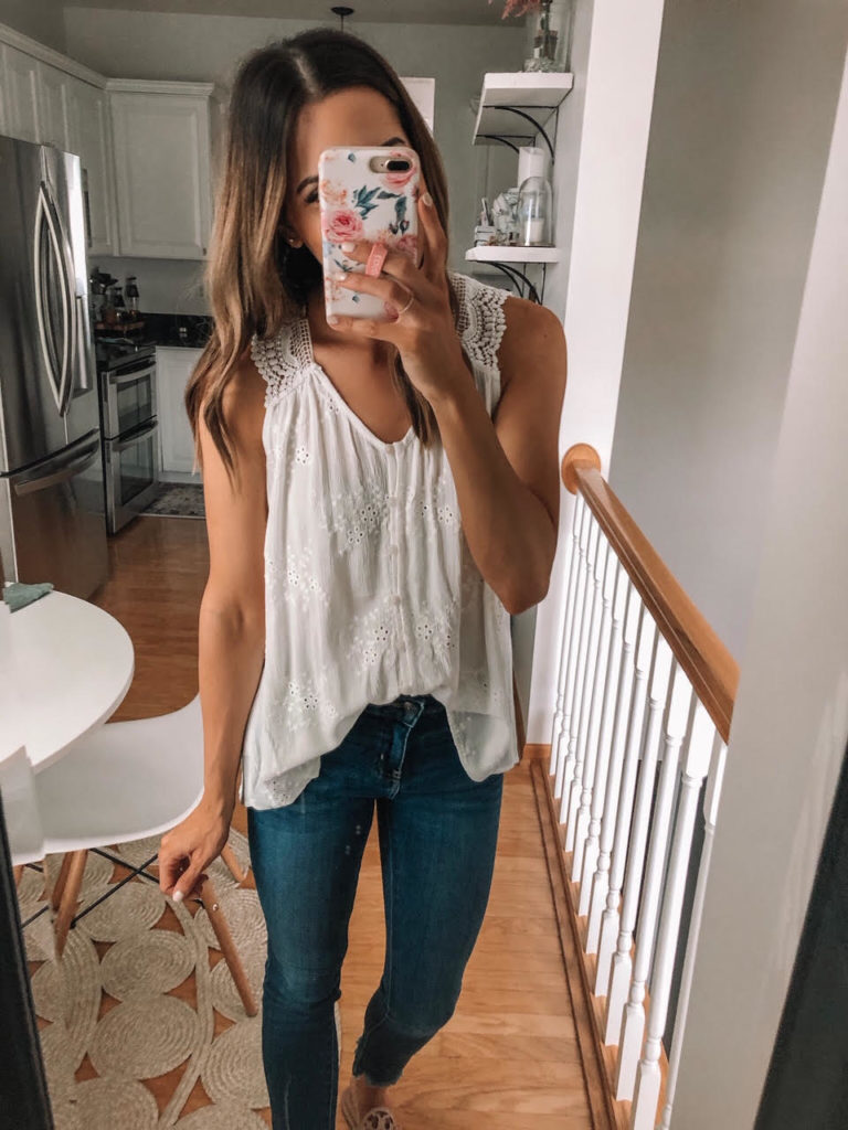 Knox Top Eyelet Tank Top, Target Haul Try On