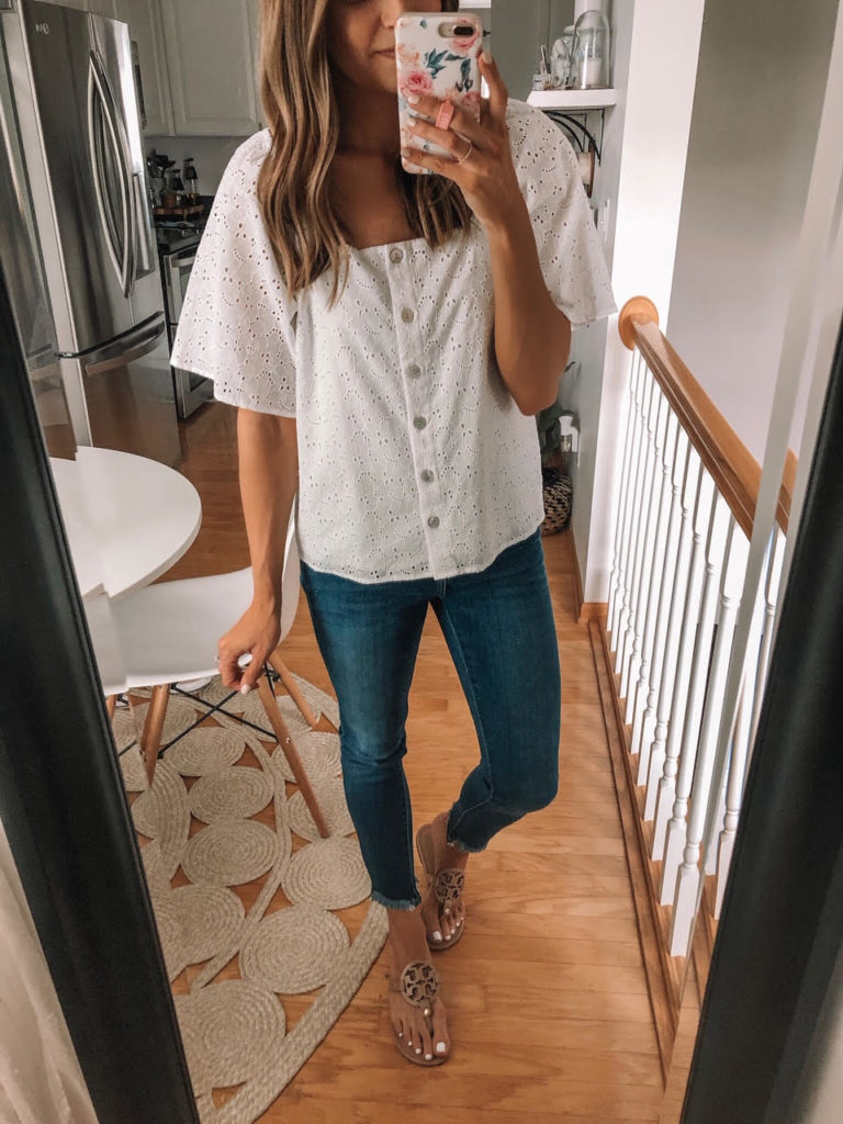 A New Day Eyelet Top, Target Haul Try On