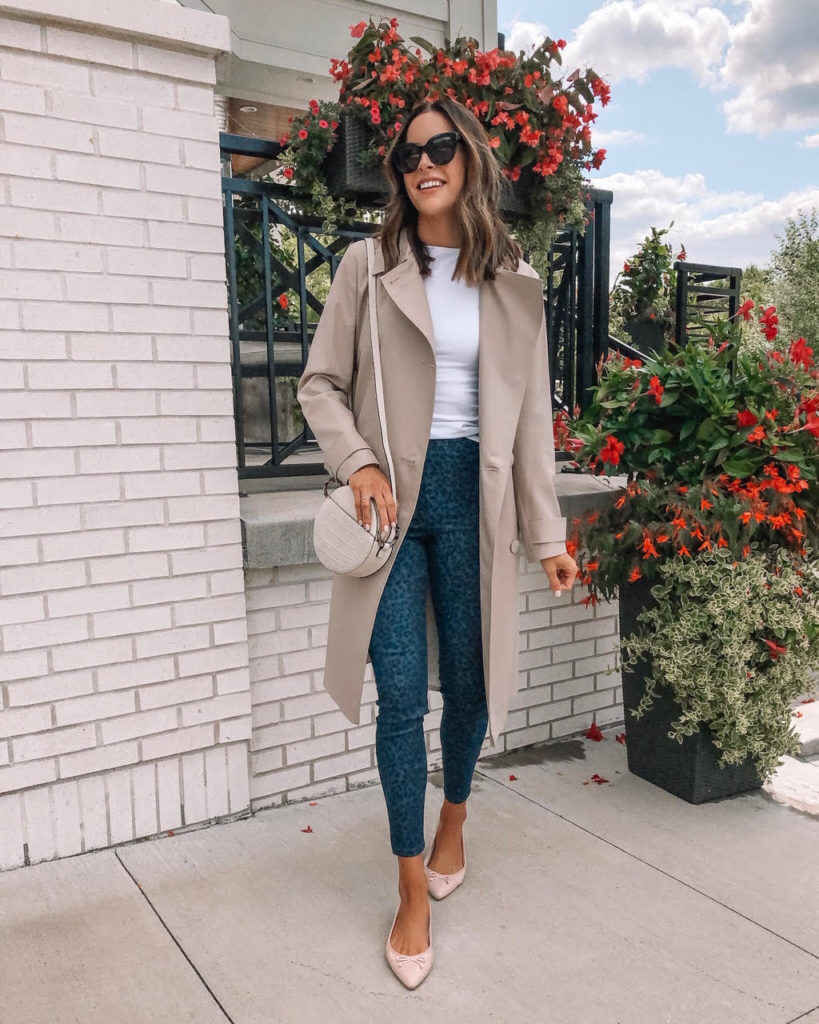 Labor Day weakened sales, marks and spencer, leopard jeggings, trench coat, Le specs cat eye