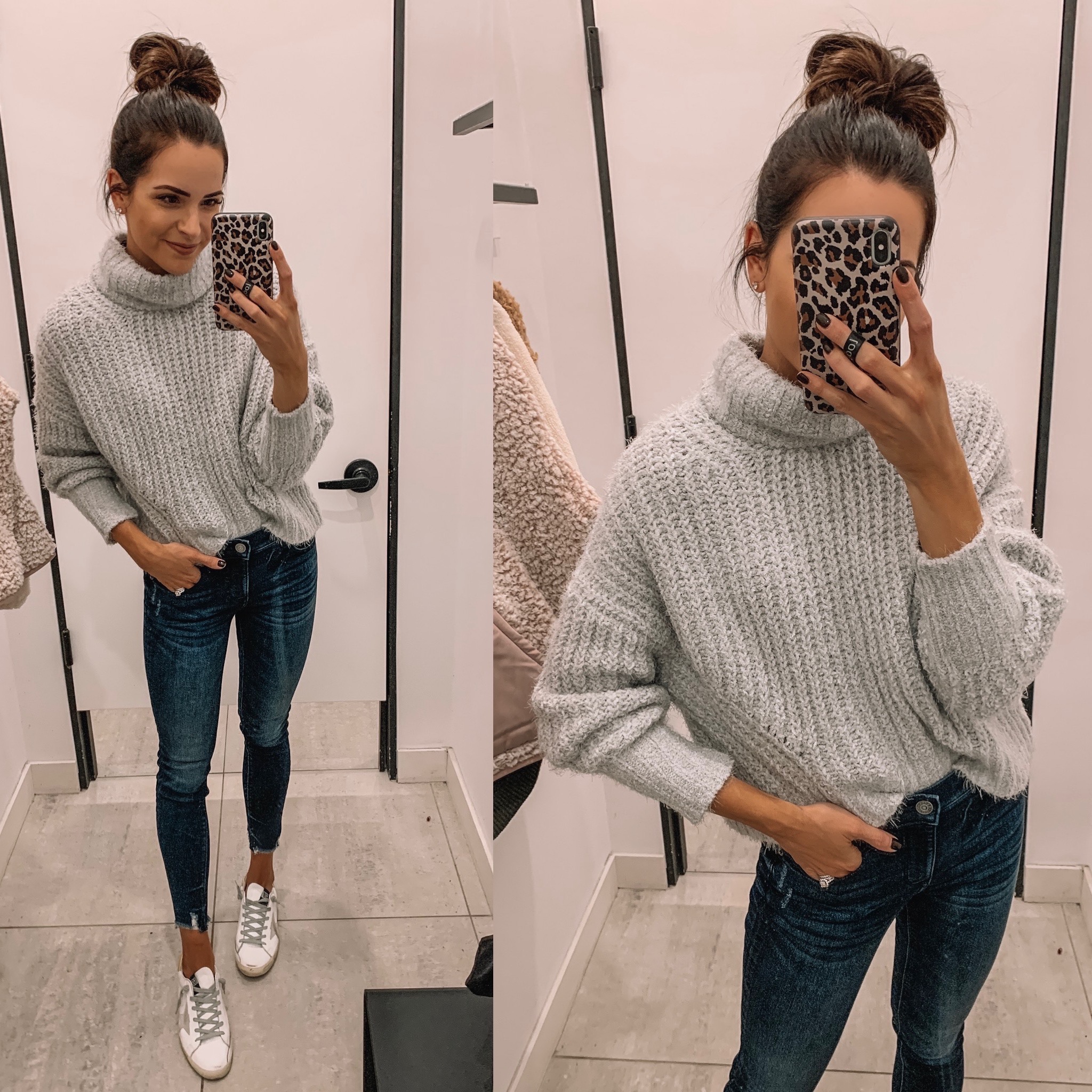 express Black Friday cyber Monday sale 2019. chenille knit cowl neck sweater, affordable fashion, winter fashion, cozy outfit, Minneapolis blogger