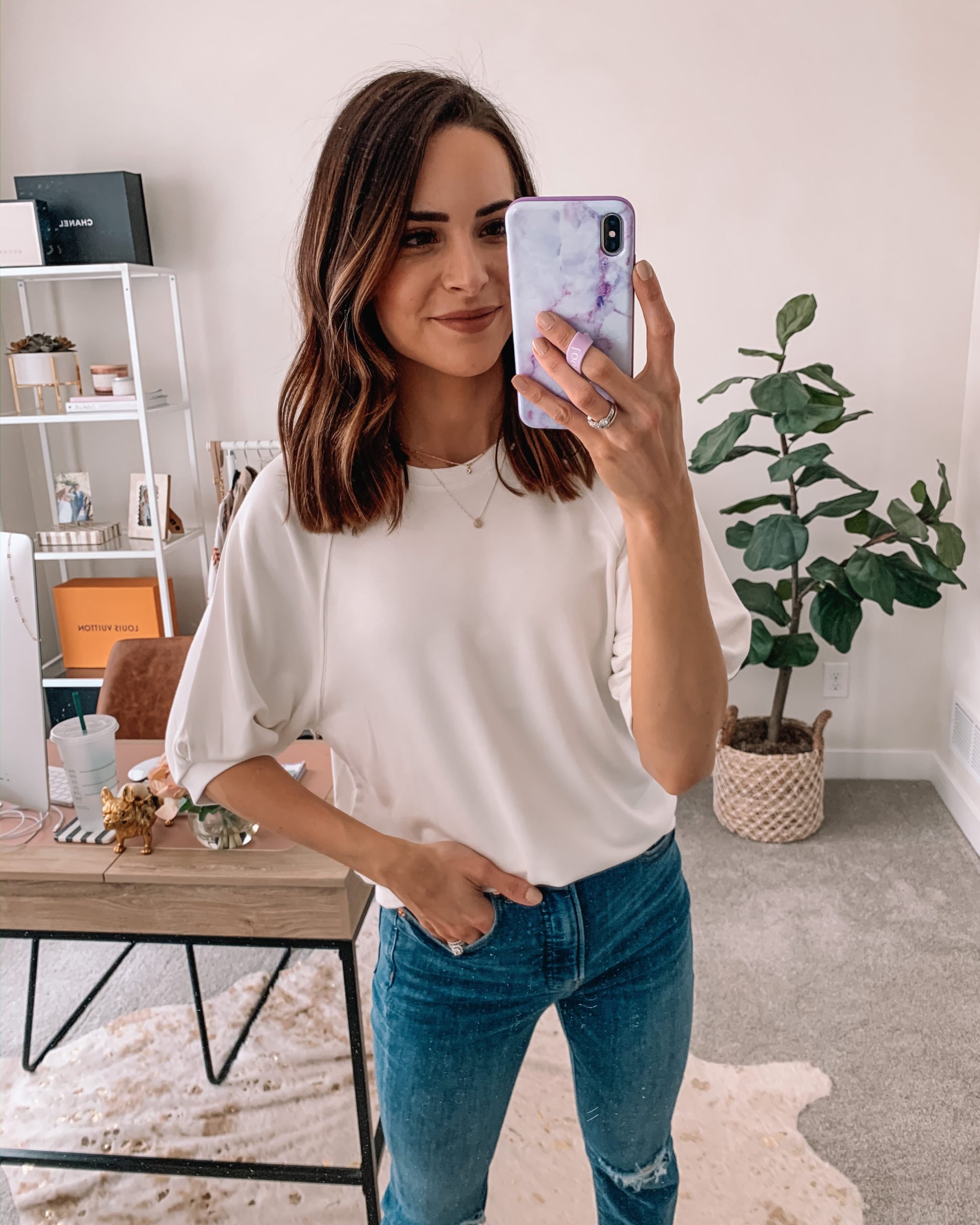 cute wfh looks, work from home outfit, comfortable, express