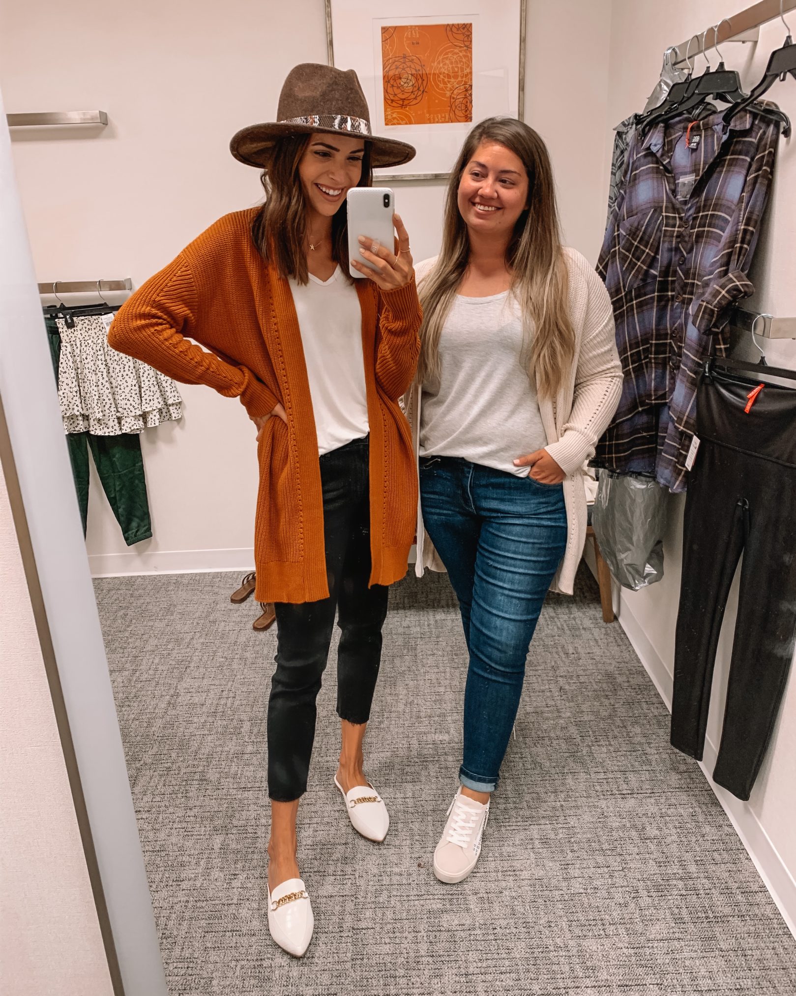 nsale try on, nsale 2020, Nordstrom anniversary sale, nsale Tyron, Steve Madden white mules, bp cardigan, treasure & bond hat