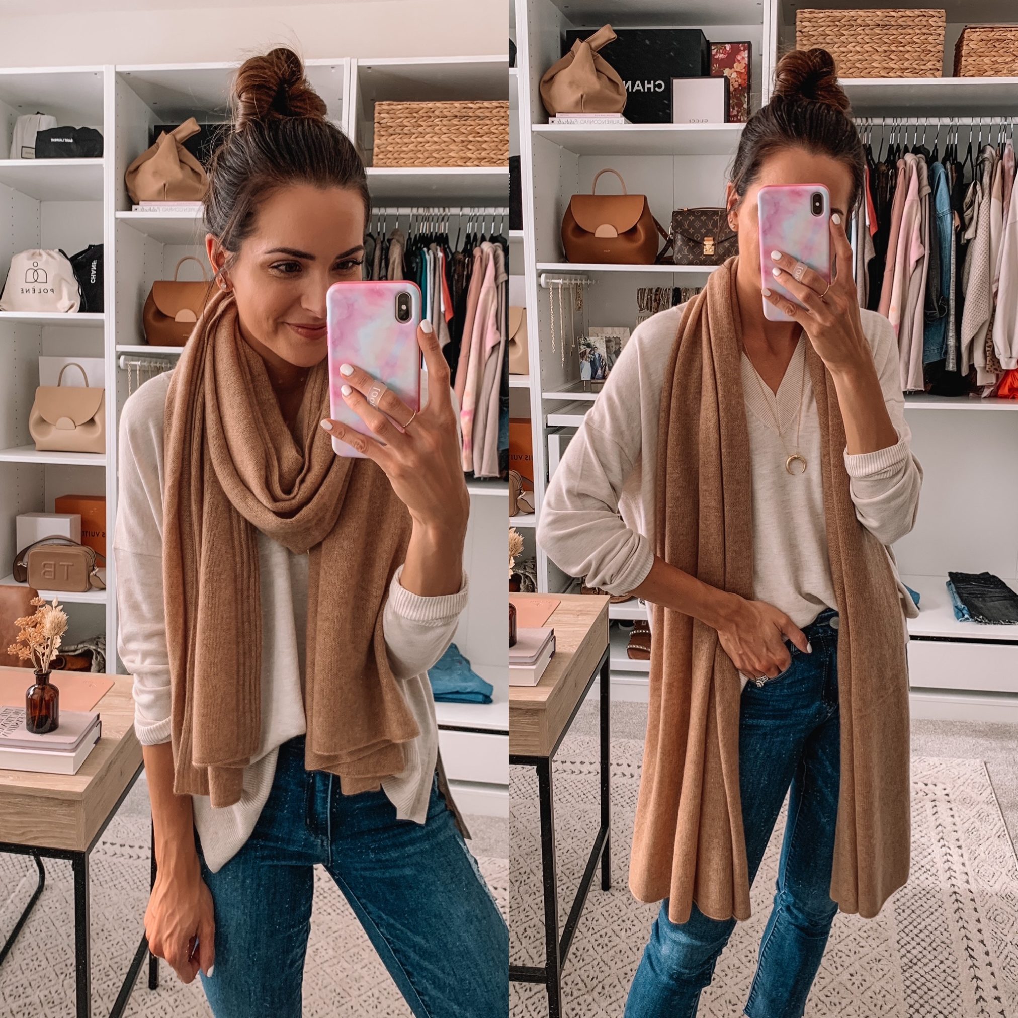 nsale accessories, Nordstrom anniversary sale, nsale in stock, nordstrom anniversary sale 2020, halogen cashmere scarf, Gorjana crescent necklace