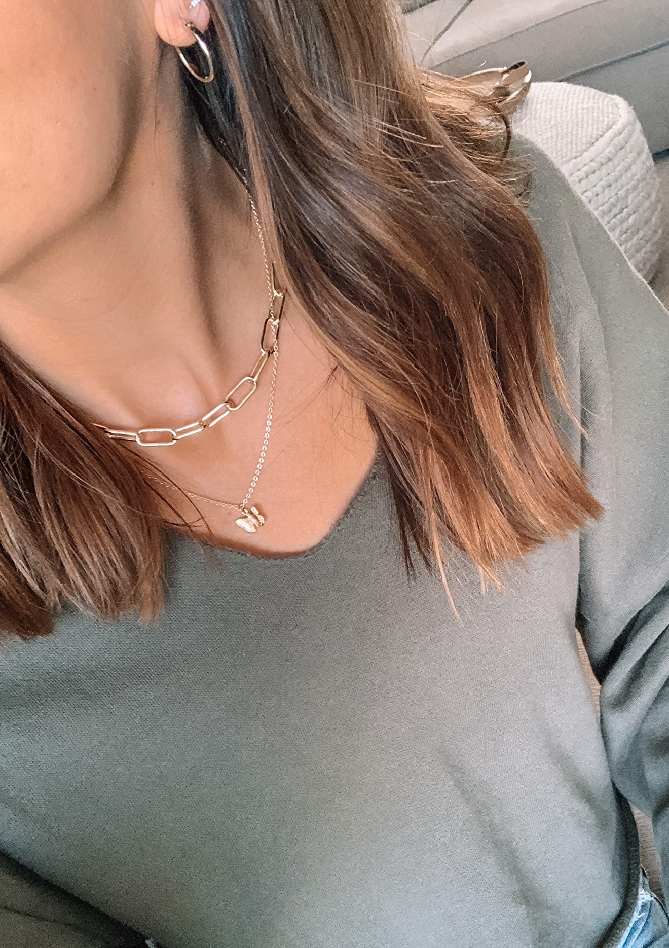 august top 10, the styled press, Taylor Brown, best sellers, top sellers, amazon jewelry, amazon gold necklaces, chain necklace, gold butterfly necklace
